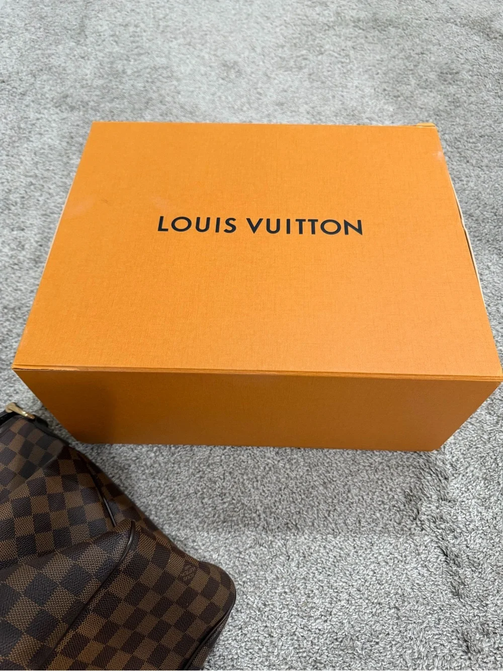 Louis Vuitton Damier Ebene Hobo Shoulder Bag - Dark Brown Check